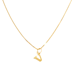 Pingente Ouro 18K Letra V...