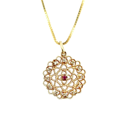 Pingente Ouro 18K Mandala...